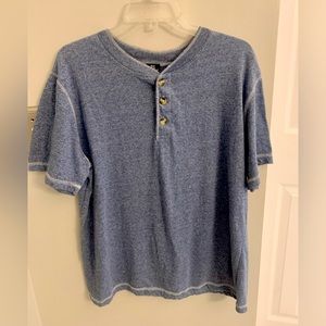 OT Revolution New NWOT Blue Henley Short Sleeve Shirt Men’s XL